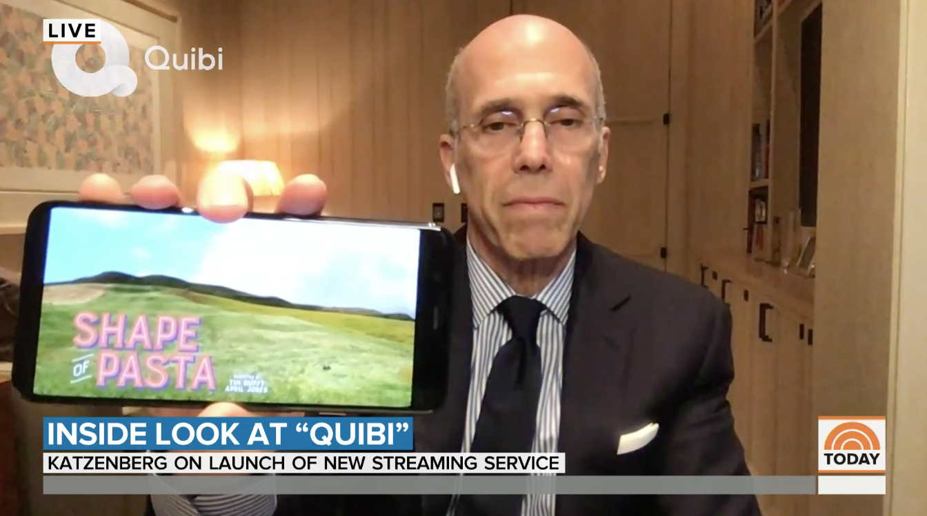 Quibi founder Jeffrey Katzenberg talks about new streaming service for phones