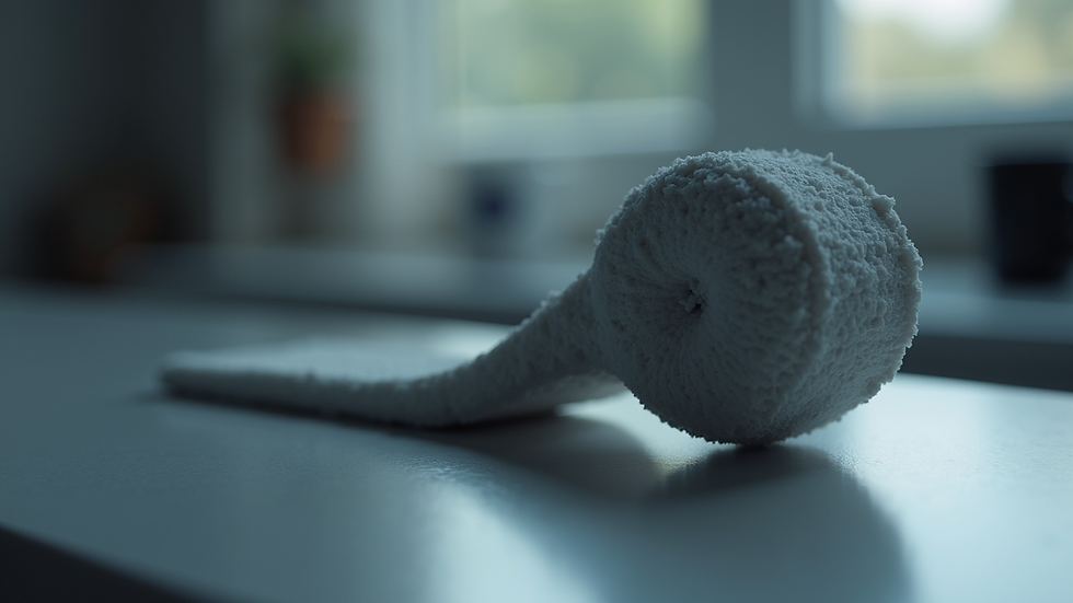 Close-up view of a 3D printed prototype part