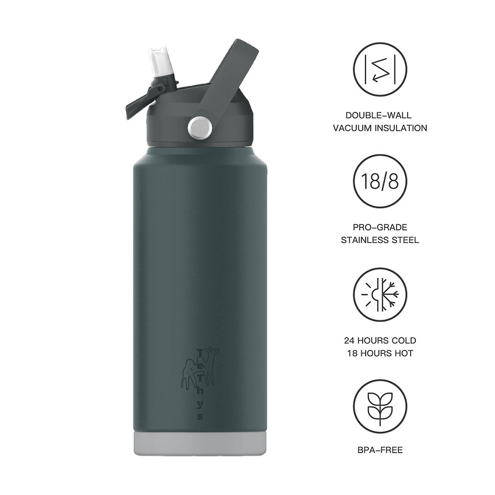 Thumbnail: Personalized - 32oz Tethys Water Bottles - Color Edition