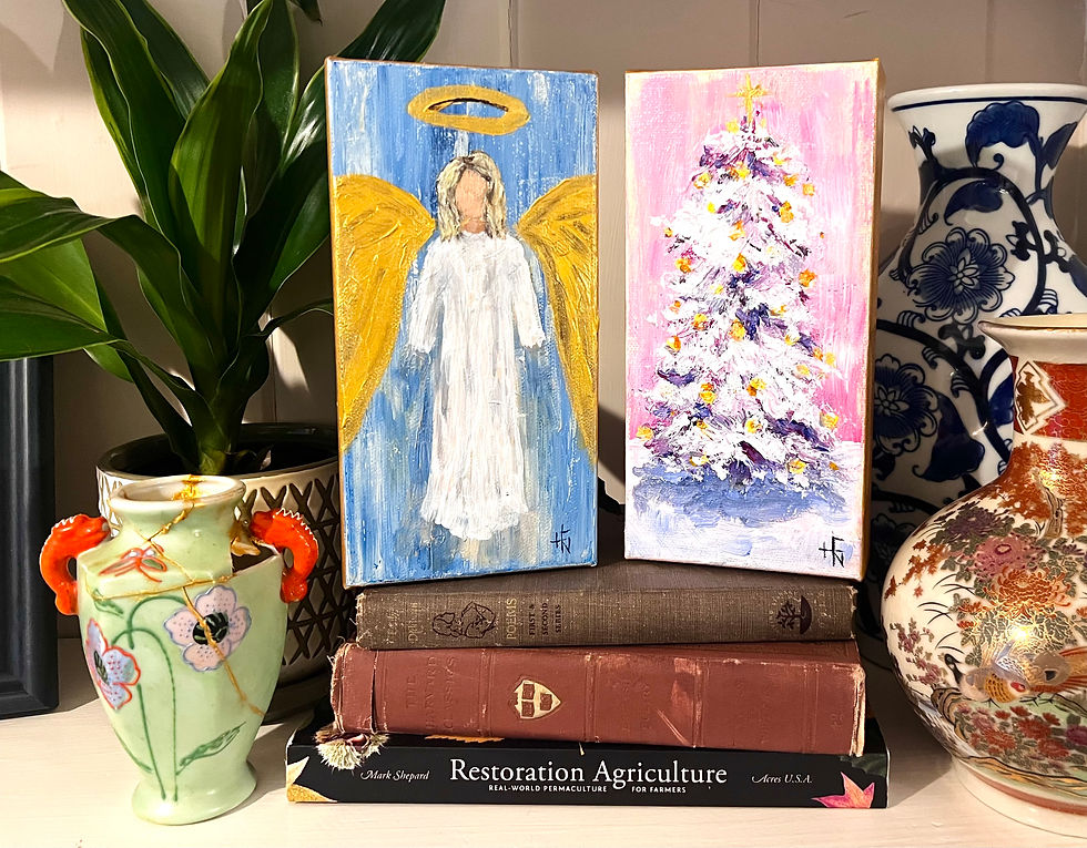 Thumbnail: 4"x8" Angel Painting