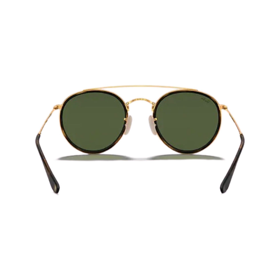 Thumbnail: Ray-Ban Round Double Bridge (Gold/Green)