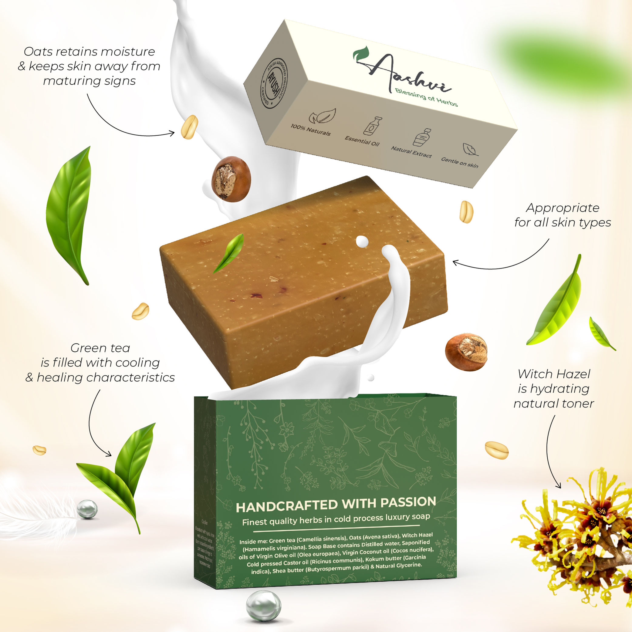 Green Tea Oat Shea Soap