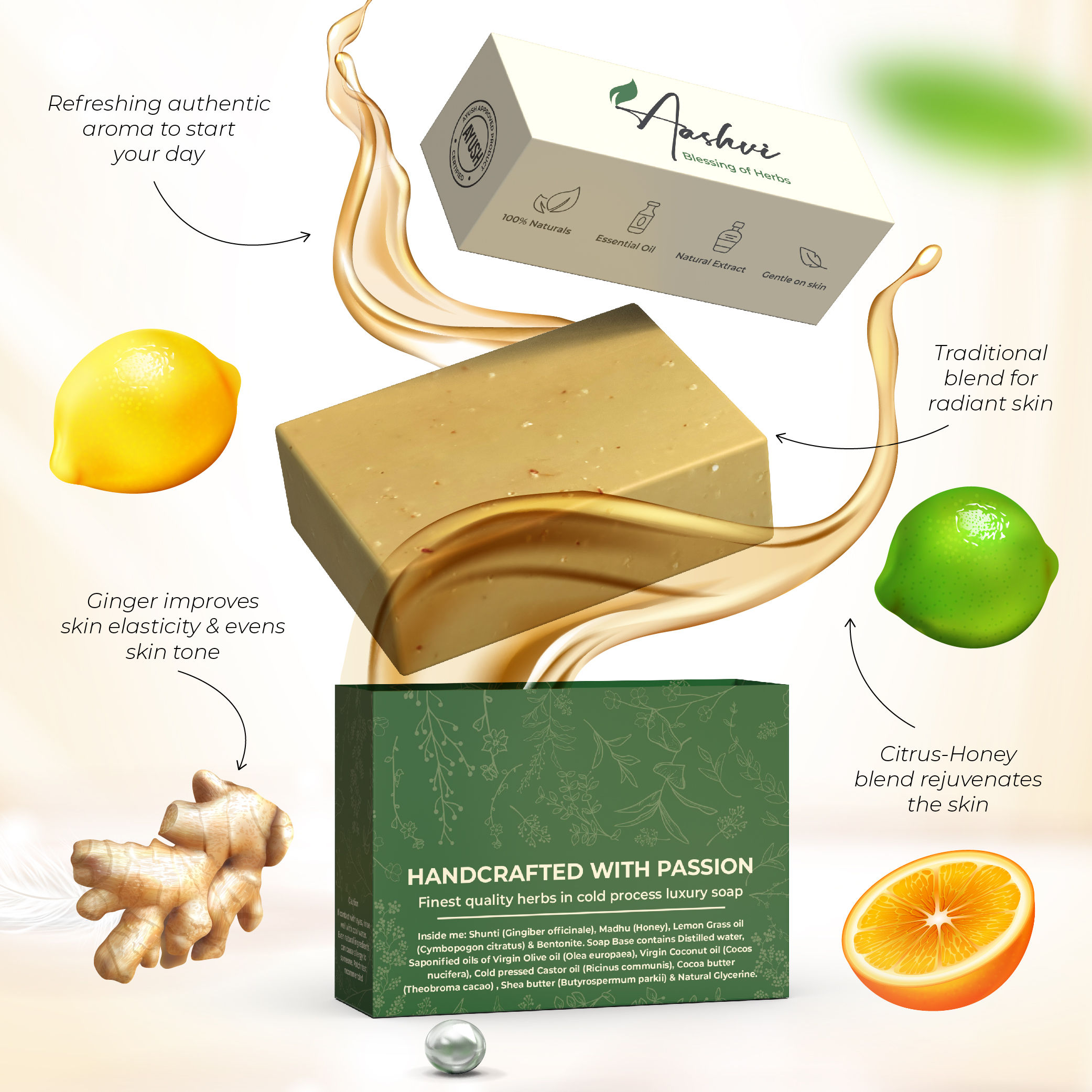 Ginger Honey Citrus Soap