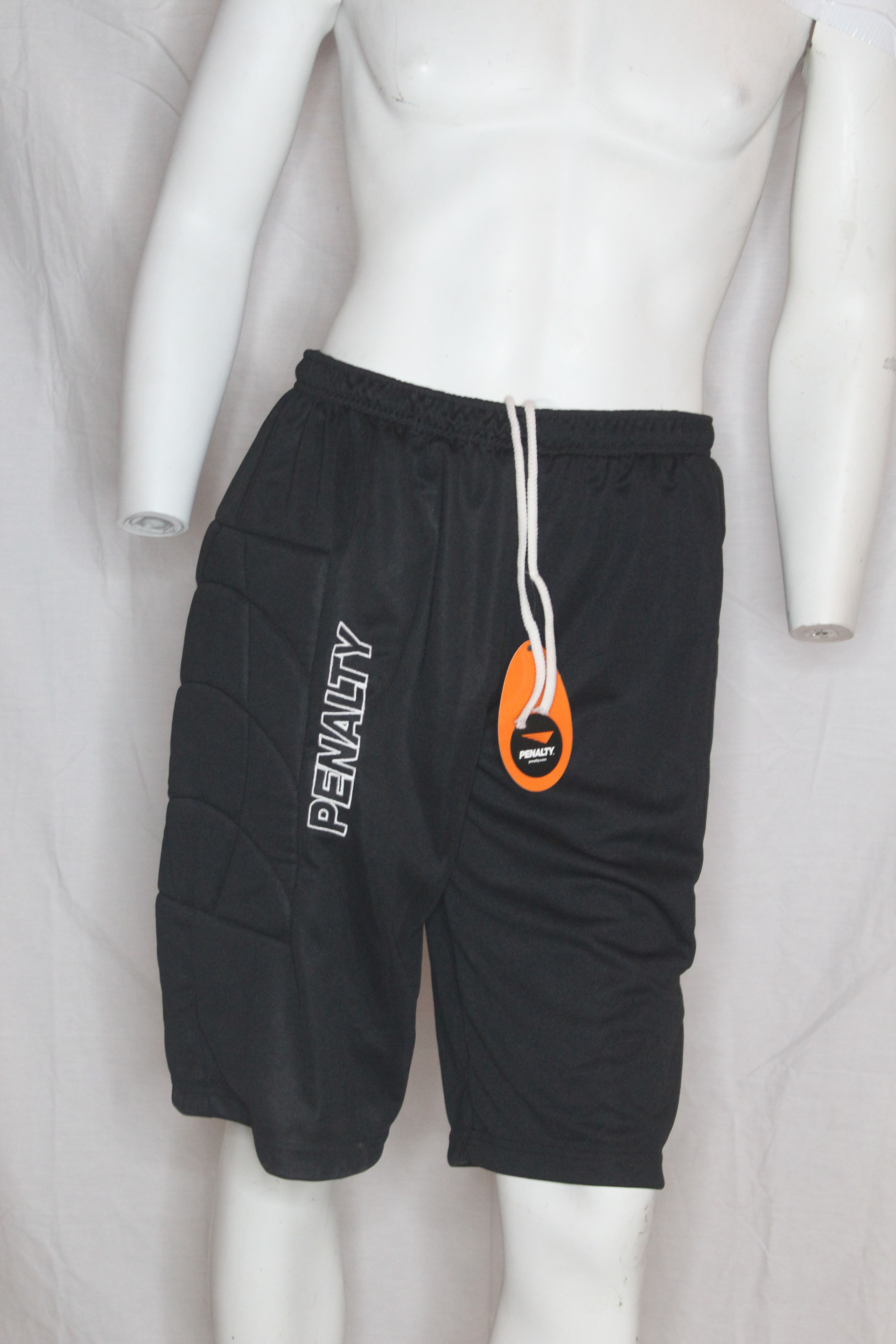 Penalty Black Padded Goalie Shorts