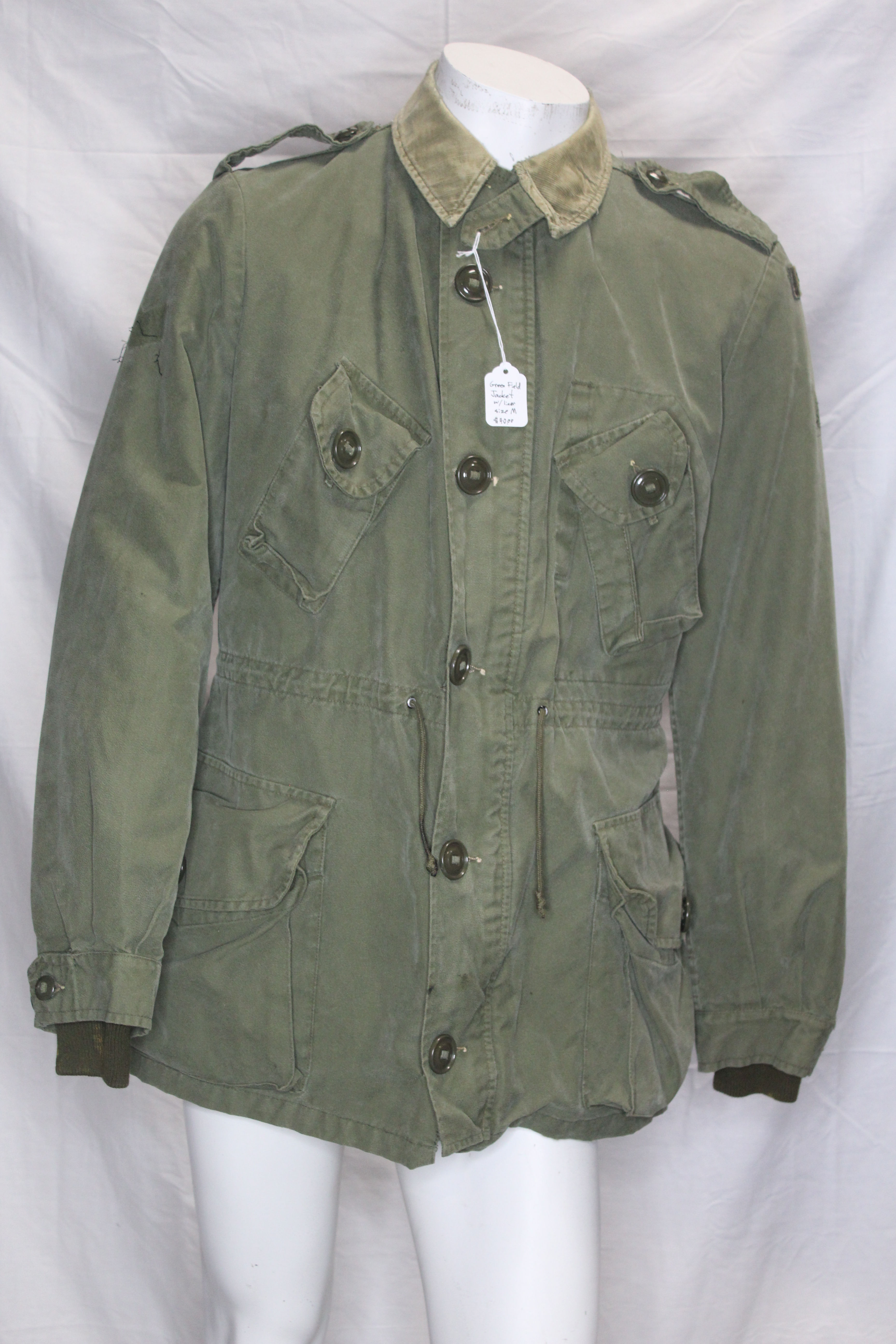 Green Field Jacket with Liner