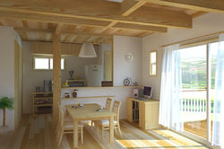 国産材の強さと美しさを感じる家【内観①】