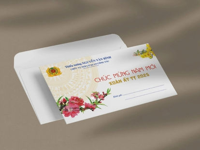 Tổng hợp N+ mẫu in phong bì chúc Tết đẹp, đa dạng thiết kế