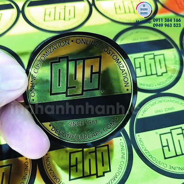 Loại in tem nhãn số lượng ít phổ biến