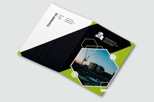 Catalogue xây dựng chuyên nghiệp với màu sắc nổi bật