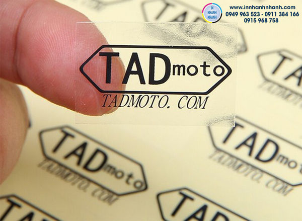 in decal chống nước