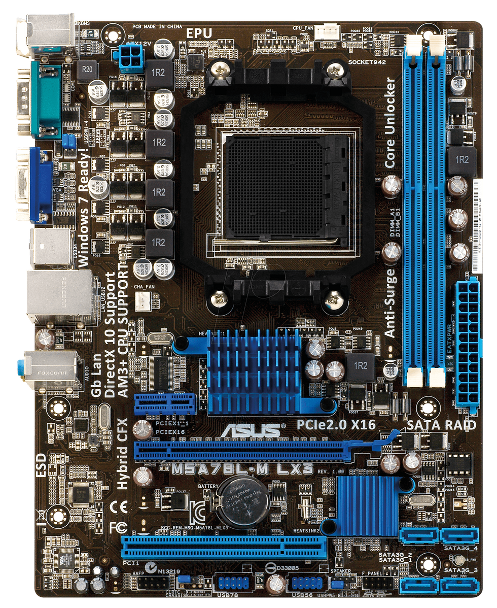 Миниатюра: Материнская плата ASUS M5A78L-M LX3