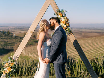 Wedding flower arch