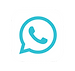 ícone de whatsapp em azul claro