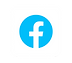 ícone de facebook em azul claro