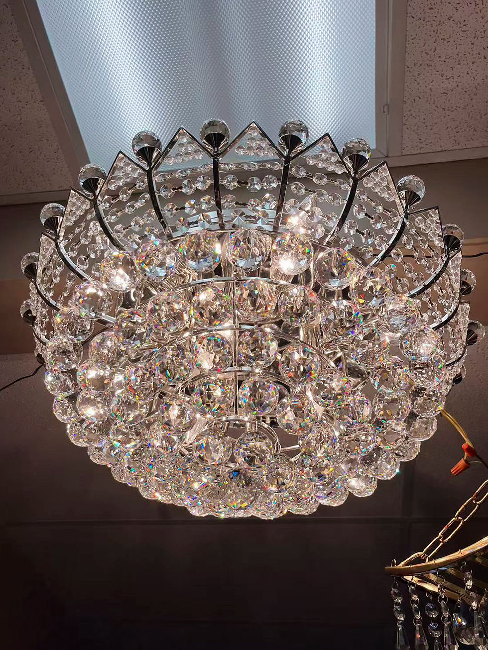 Thumbnail: Crystal Flush Mount Ceiling Light – Brand New with Original Packaging 