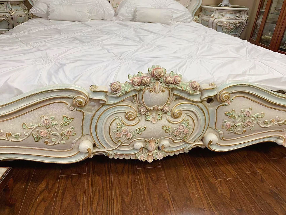 Thumbnail: Luxury Italy style 5pc king size bedroom set