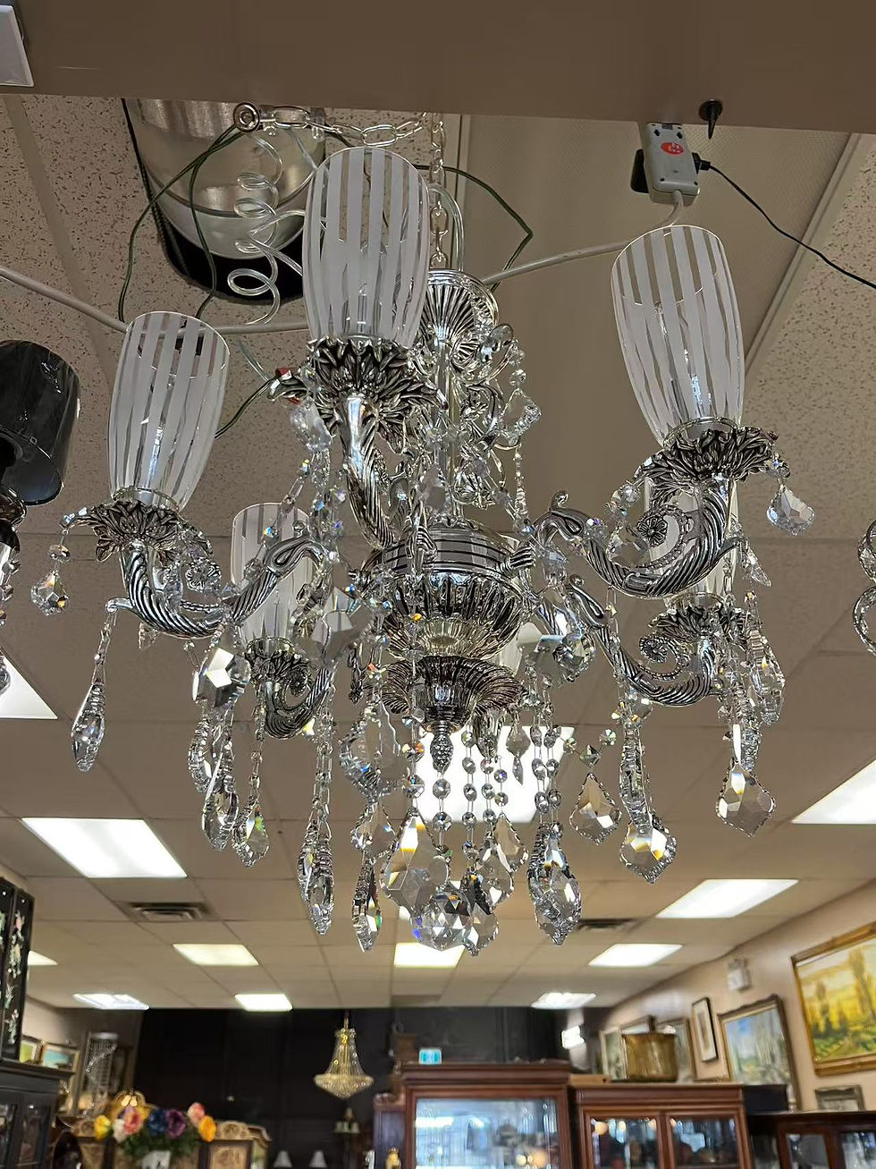 Thumbnail: Brand new crystal chandelier