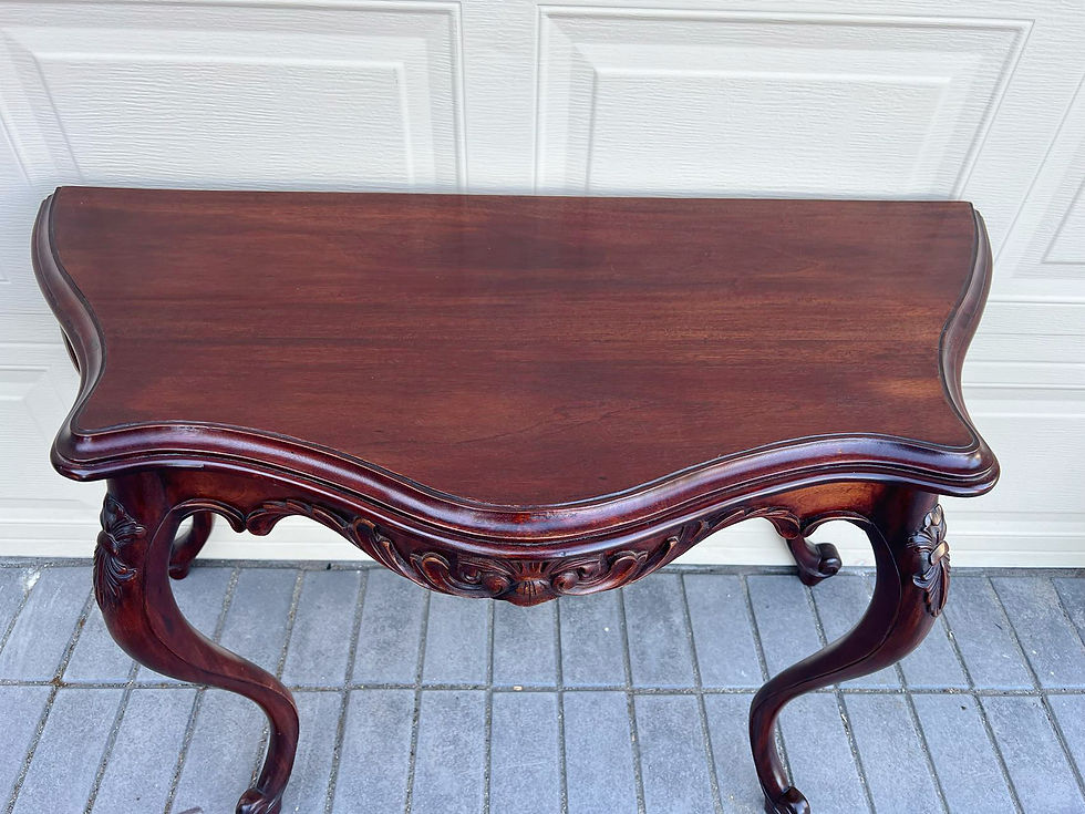 Thumbnail:  Mahogany carved hall table