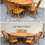 Thumbnail: Like New 9PC Solid Canadian Maple Dining Set