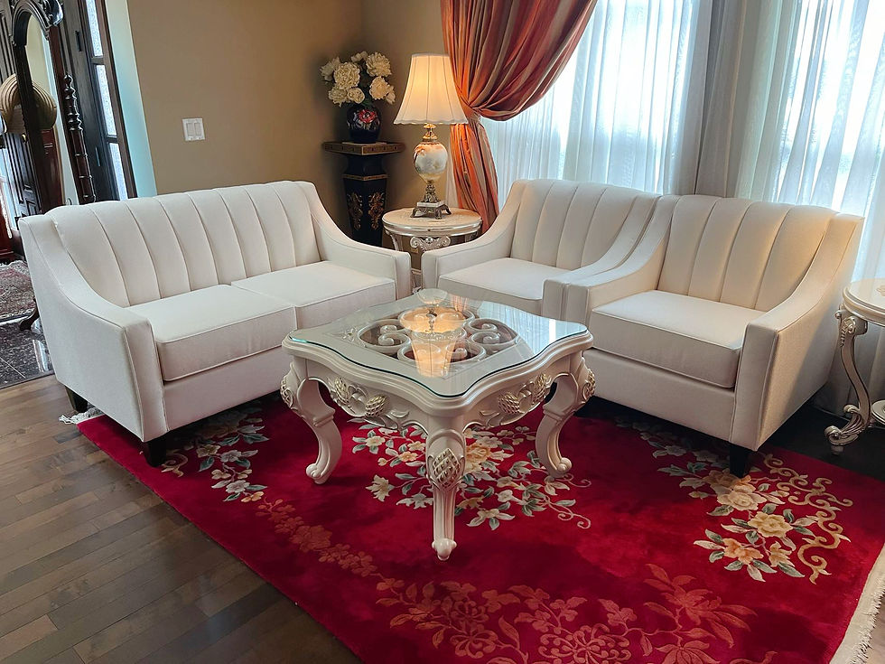 Thumbnail: Brand New 3pc Canada made sofa set