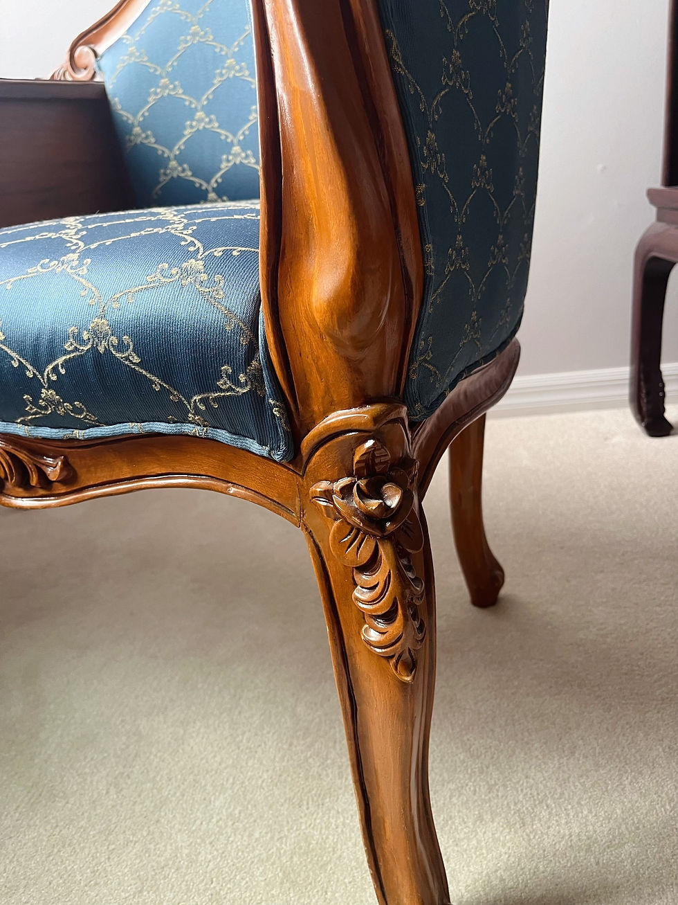 Thumbnail: Antique French telephone chair bench
