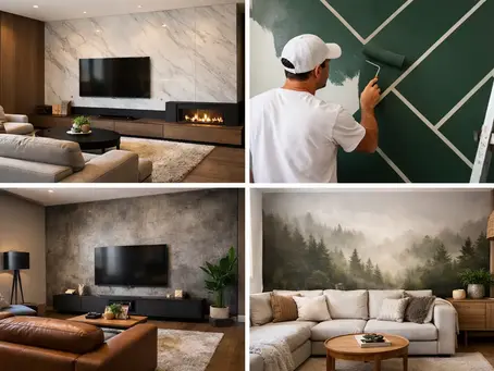 10 Feature Wall Ideas for Living Room Style