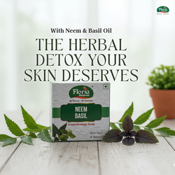 Floria Naturals Neem Basil Aromatherapy Soap