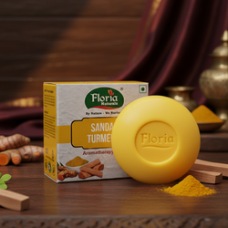 Floria Naturals Sandal Turmeric Aromatherapy Soap