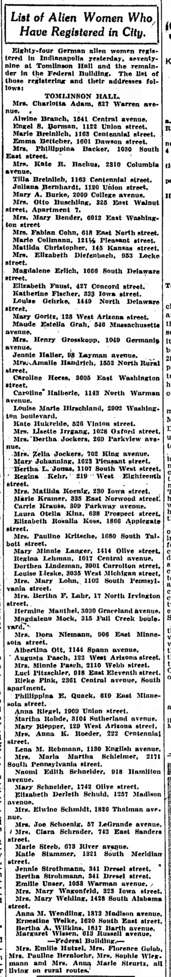 The Indianapolis Star, 18 June 1918, p. 1