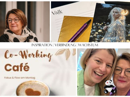 Pia beim Sisters Event mit goldenem Umschalg, authentisch, frei und voller Lebensfreuede. Virtuelles Co-Working und geliebtes herzenskind Projekt für Achsamkeit für die kleinsten.