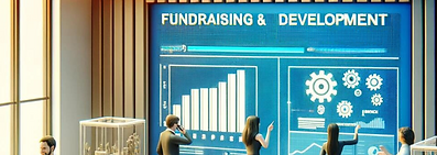 A team working in an office with a screen.