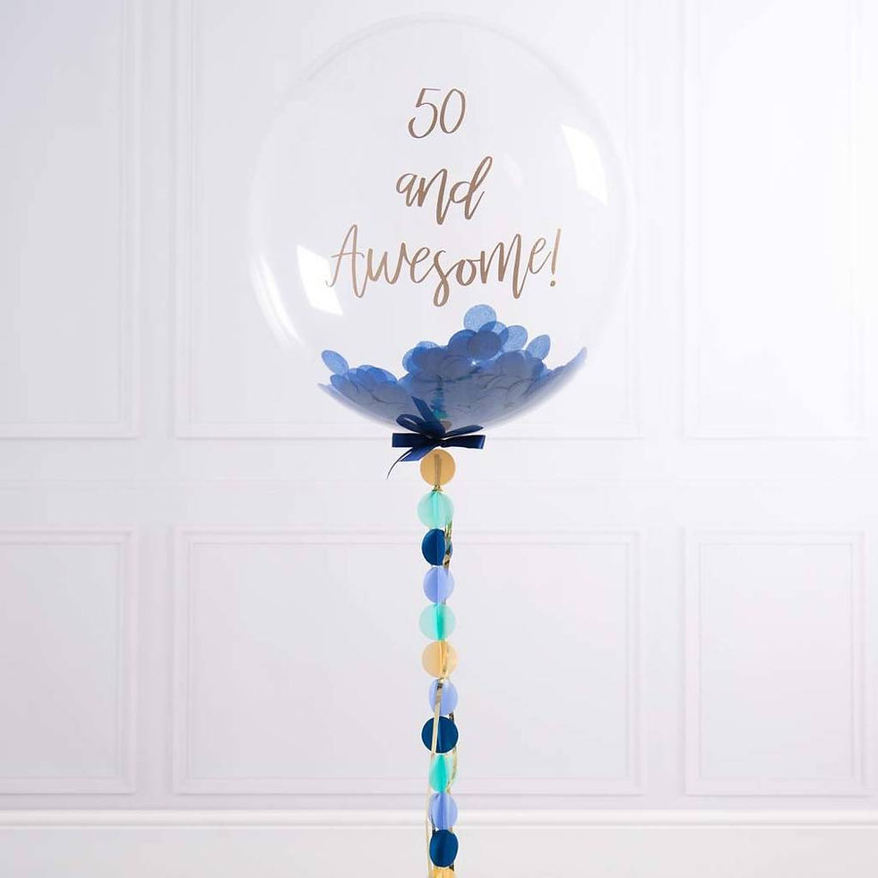 Miniaturbild: DECO BUBBLE with confetti 18"46cm