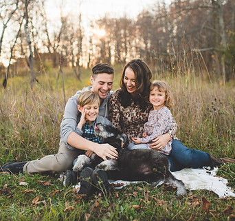 Family, Husband and Wife with adopted children