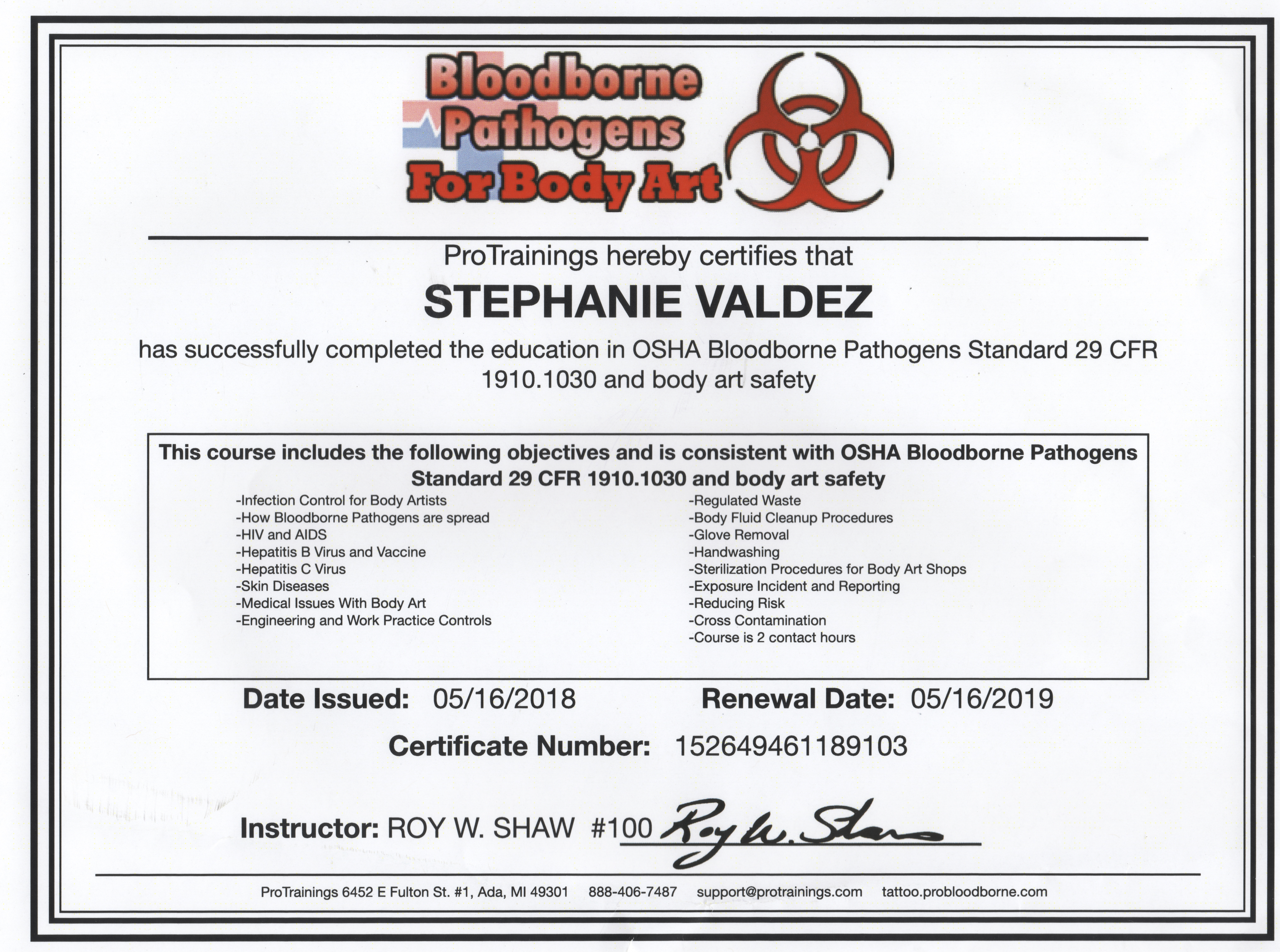 Blood Borne Pathogens