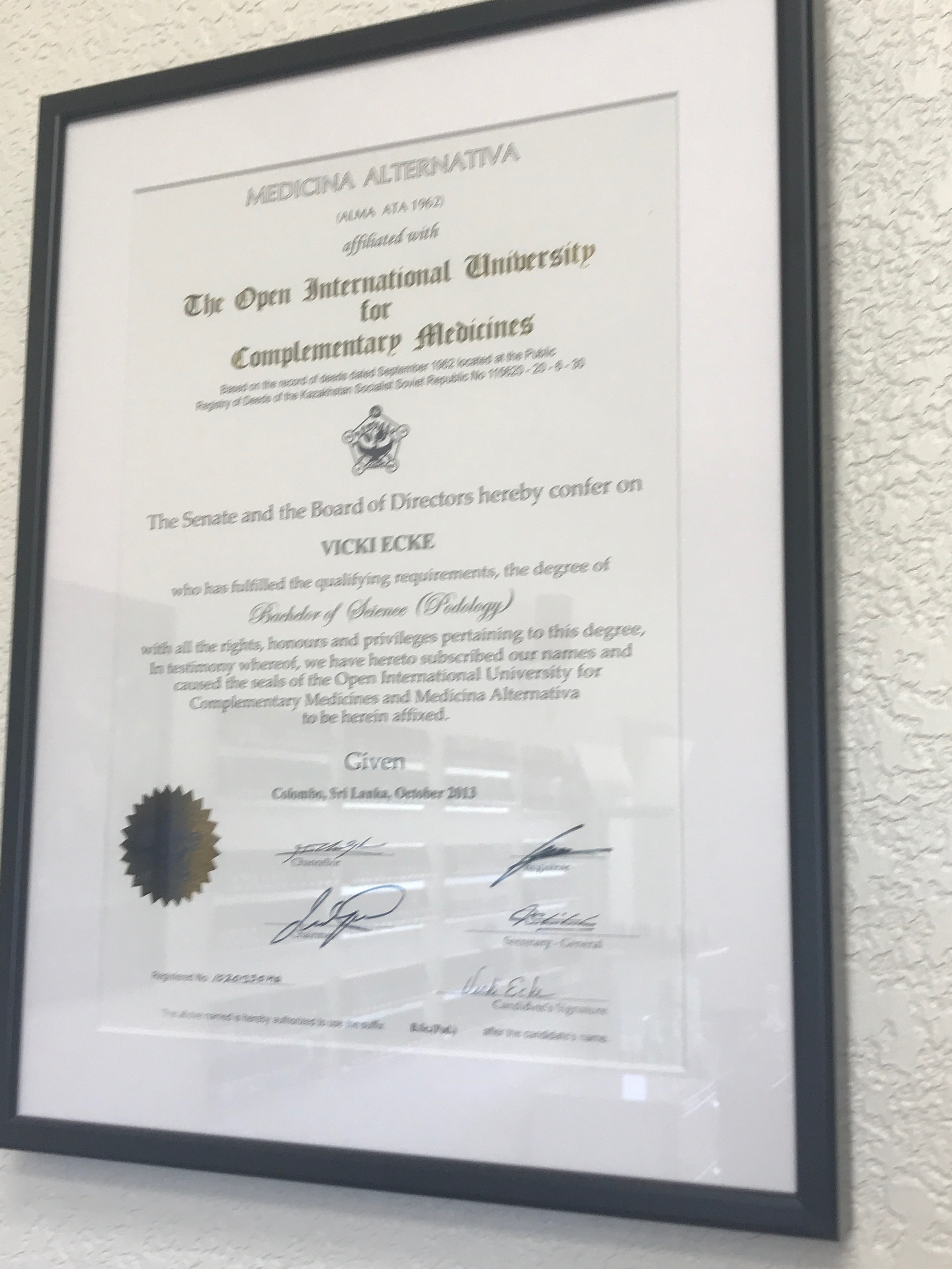 Bachelor Of Science (Podology)