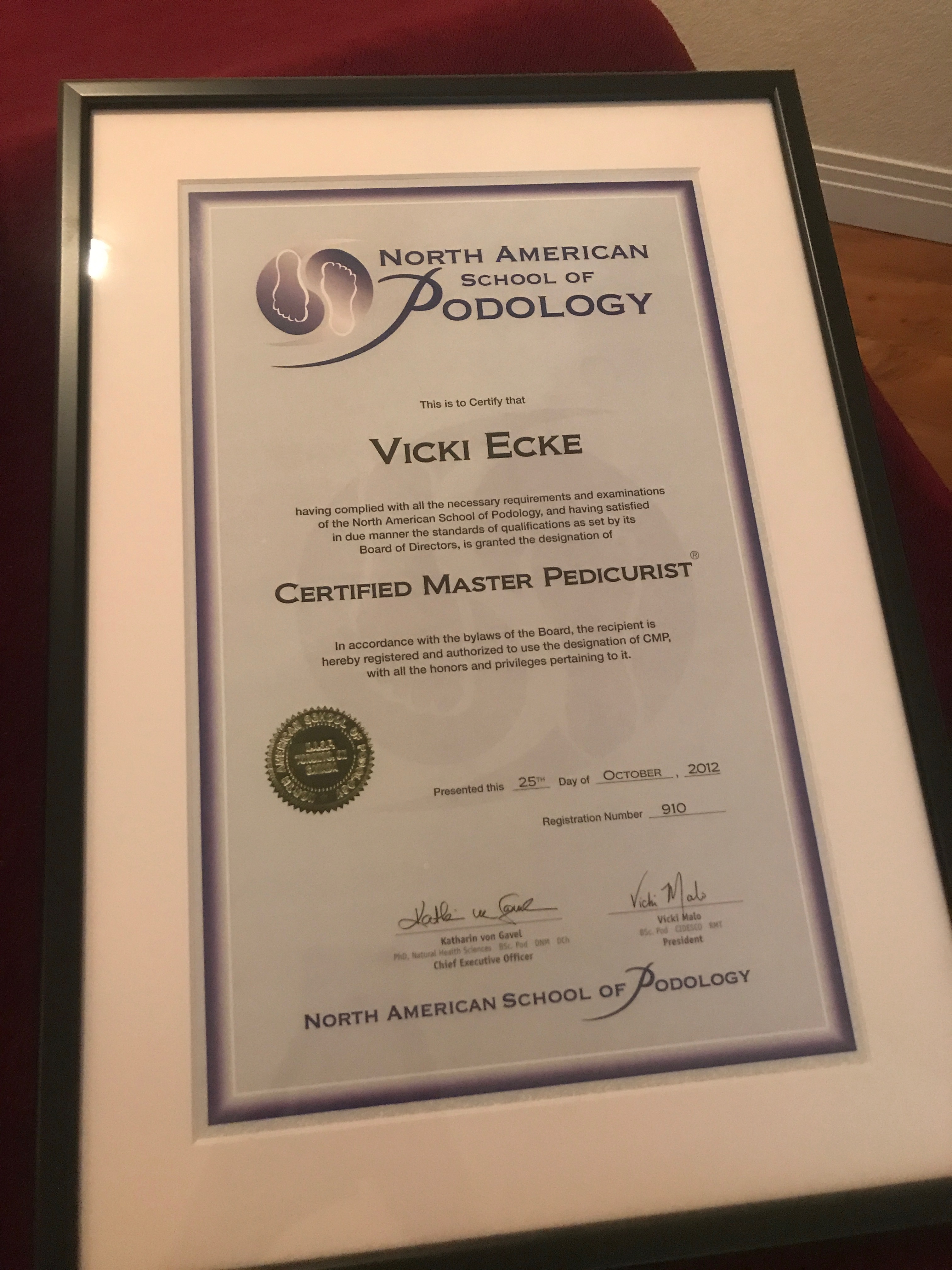 Certified Master Pedicurist