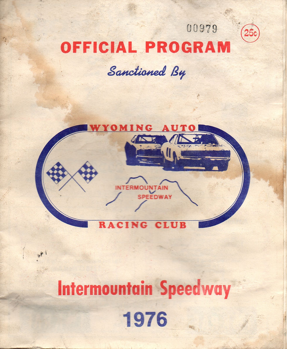 Blast From The Past- 1976 Racing Program