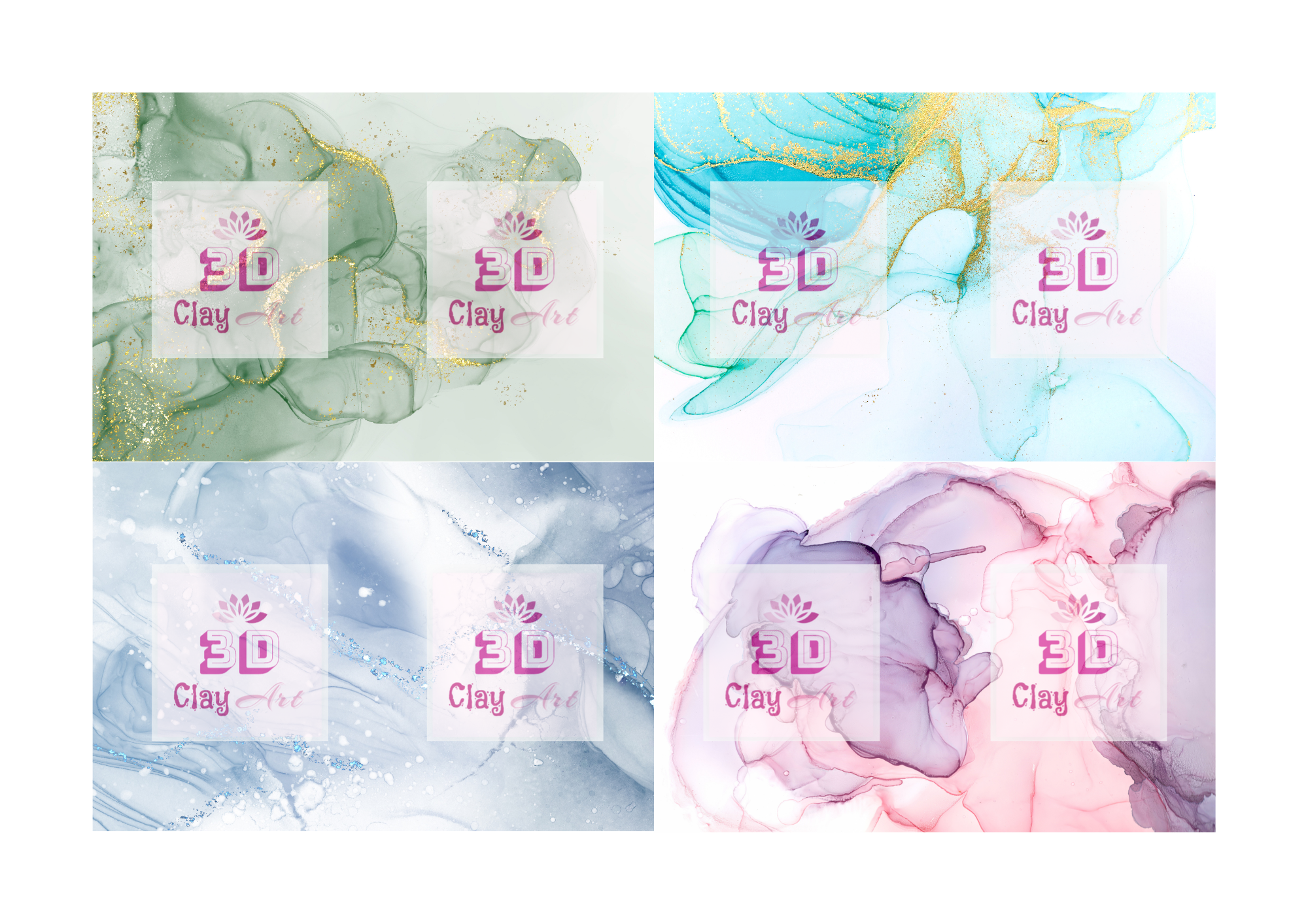 A - Alcohol Ink Art - Image Transfer