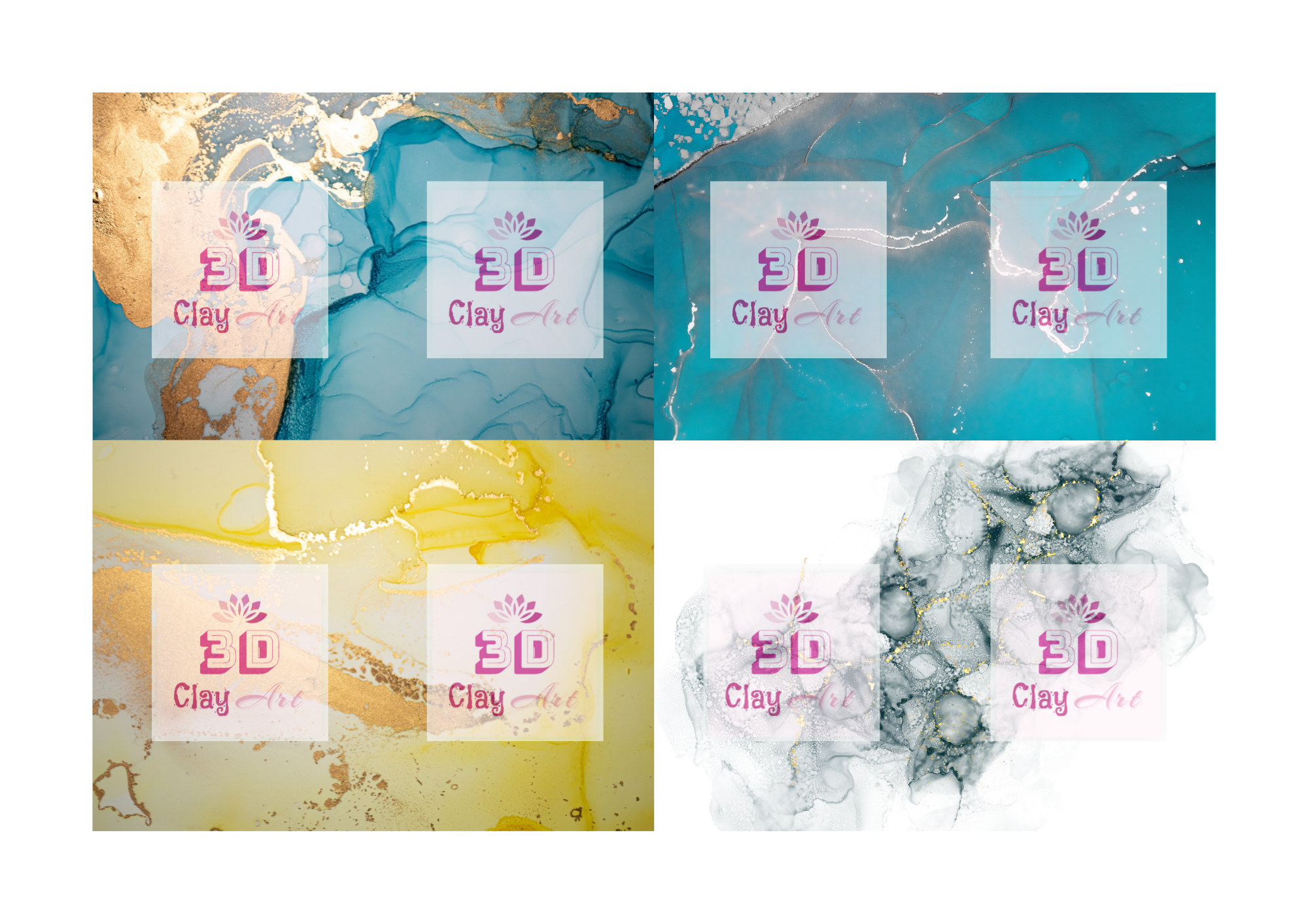 D - Alcohol Ink Art - Image Transfer