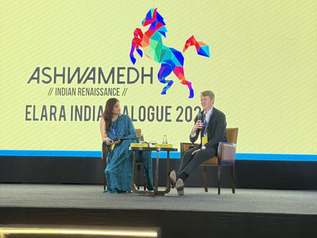 Adam Wolfe speaks at Ashwamedh – Elara India Dialogue 2025