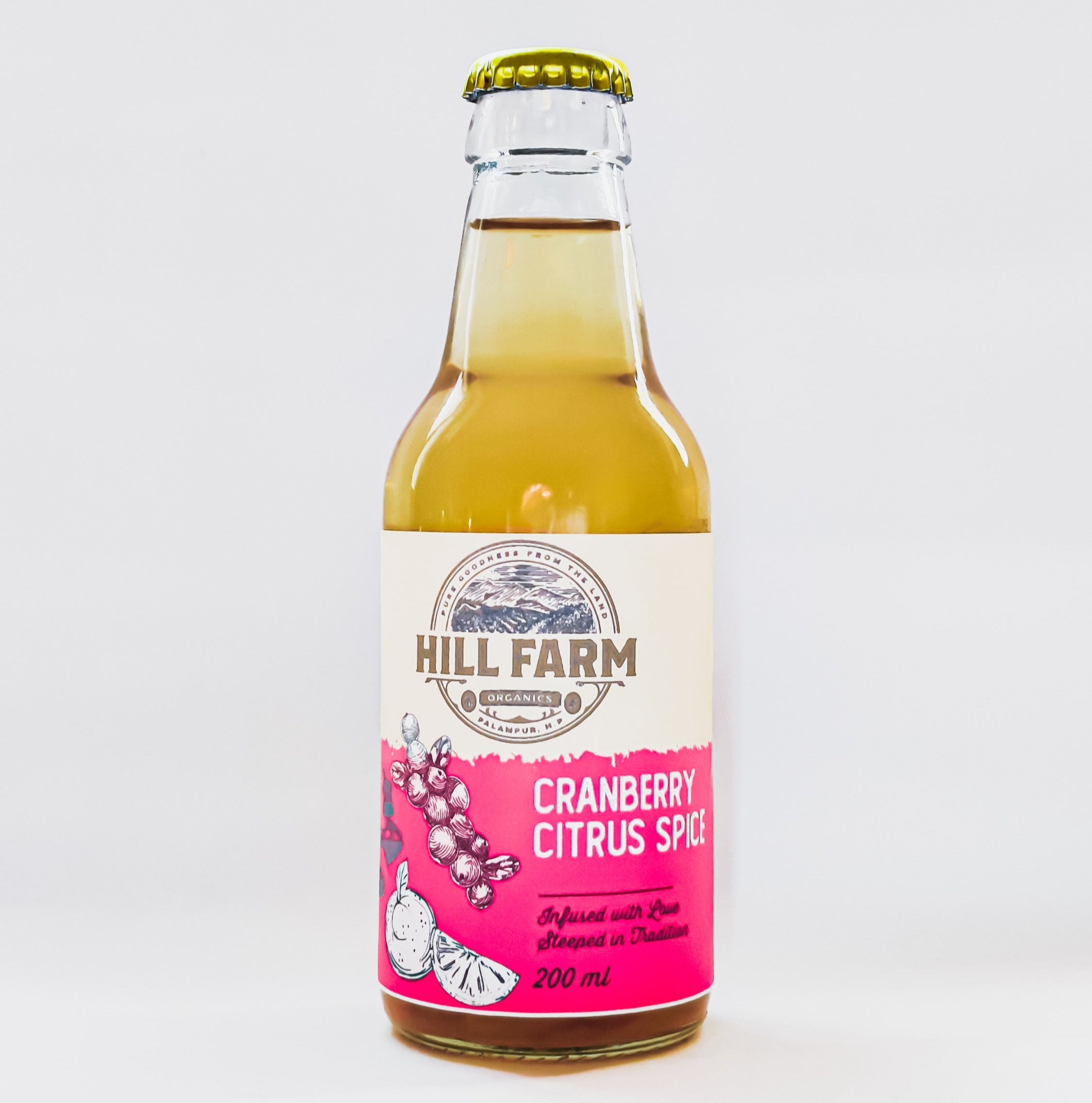 CRANBERRY CITRUS SPICE HILL FARM KOMBUCHA