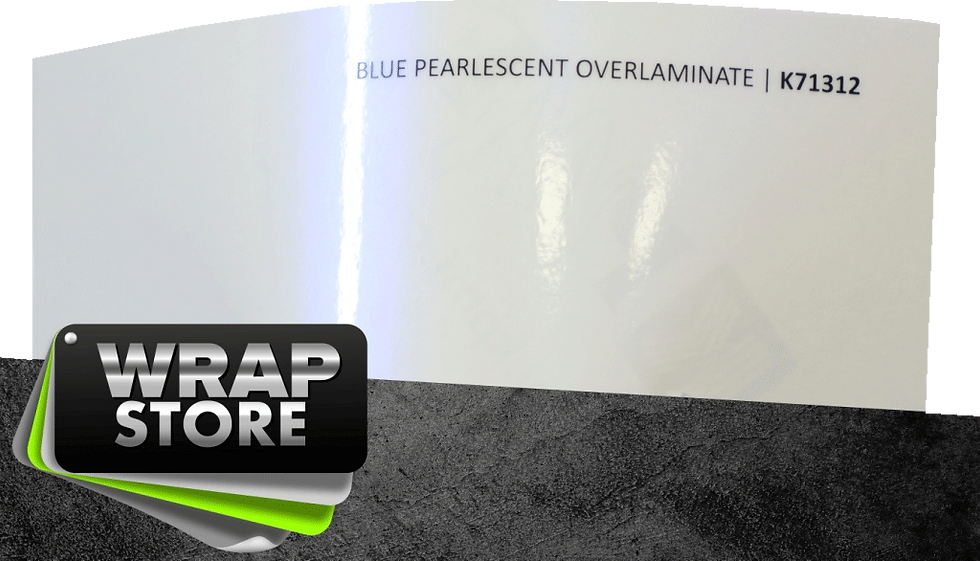 K71312 Blue pearlescent overlaminate