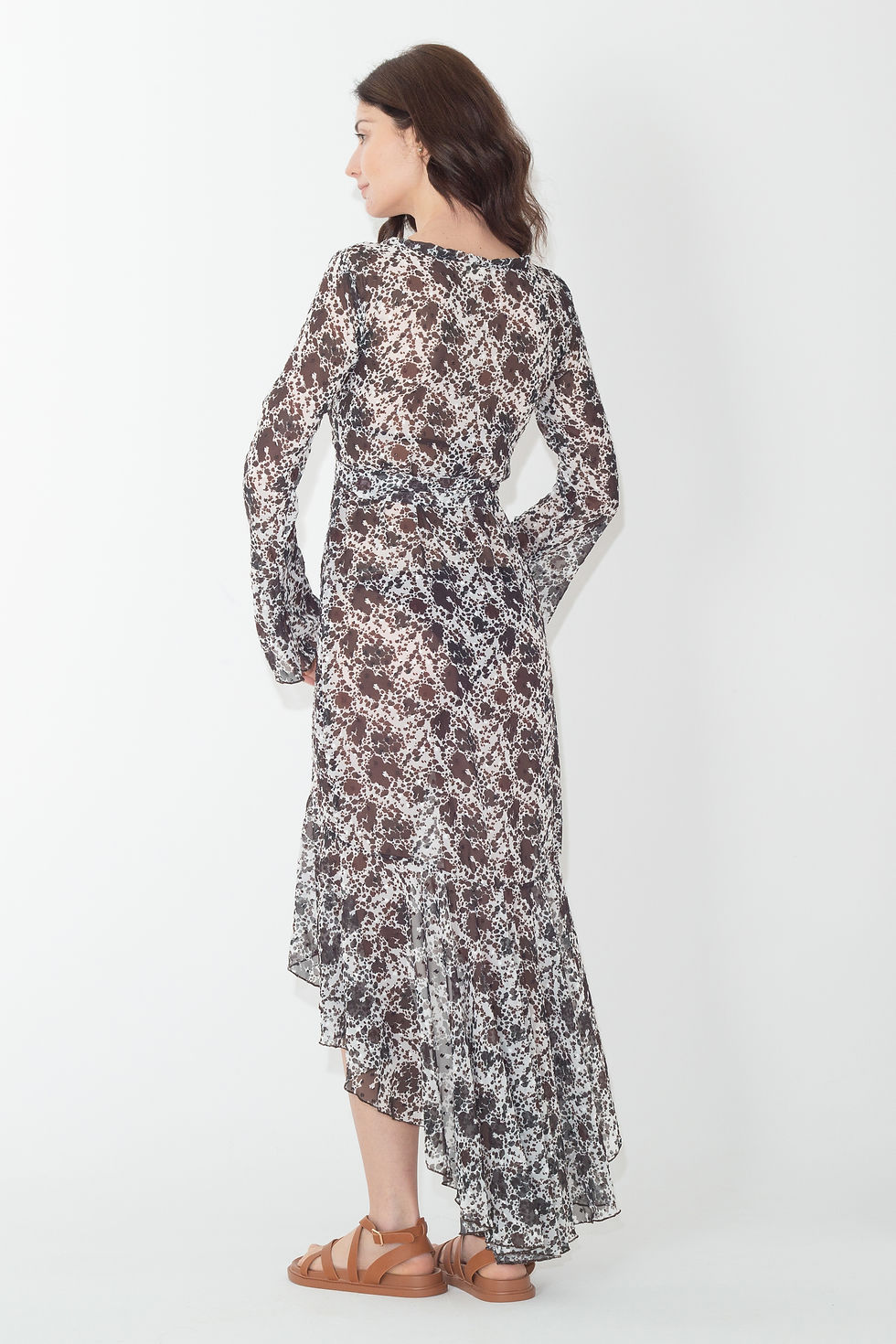 Thumbnail: MARGARET (COW) Wrap dress