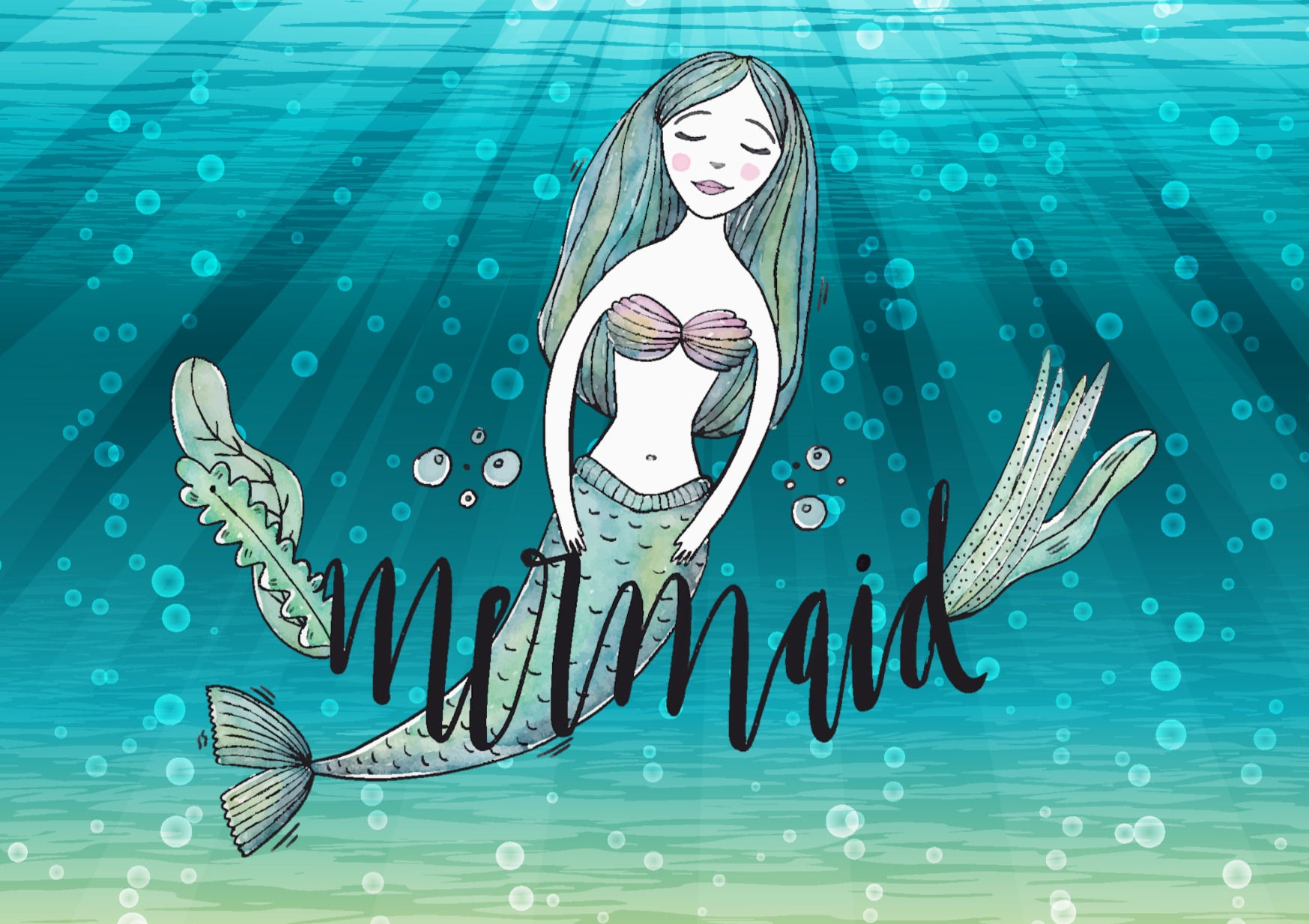 Carte postale - Sirène