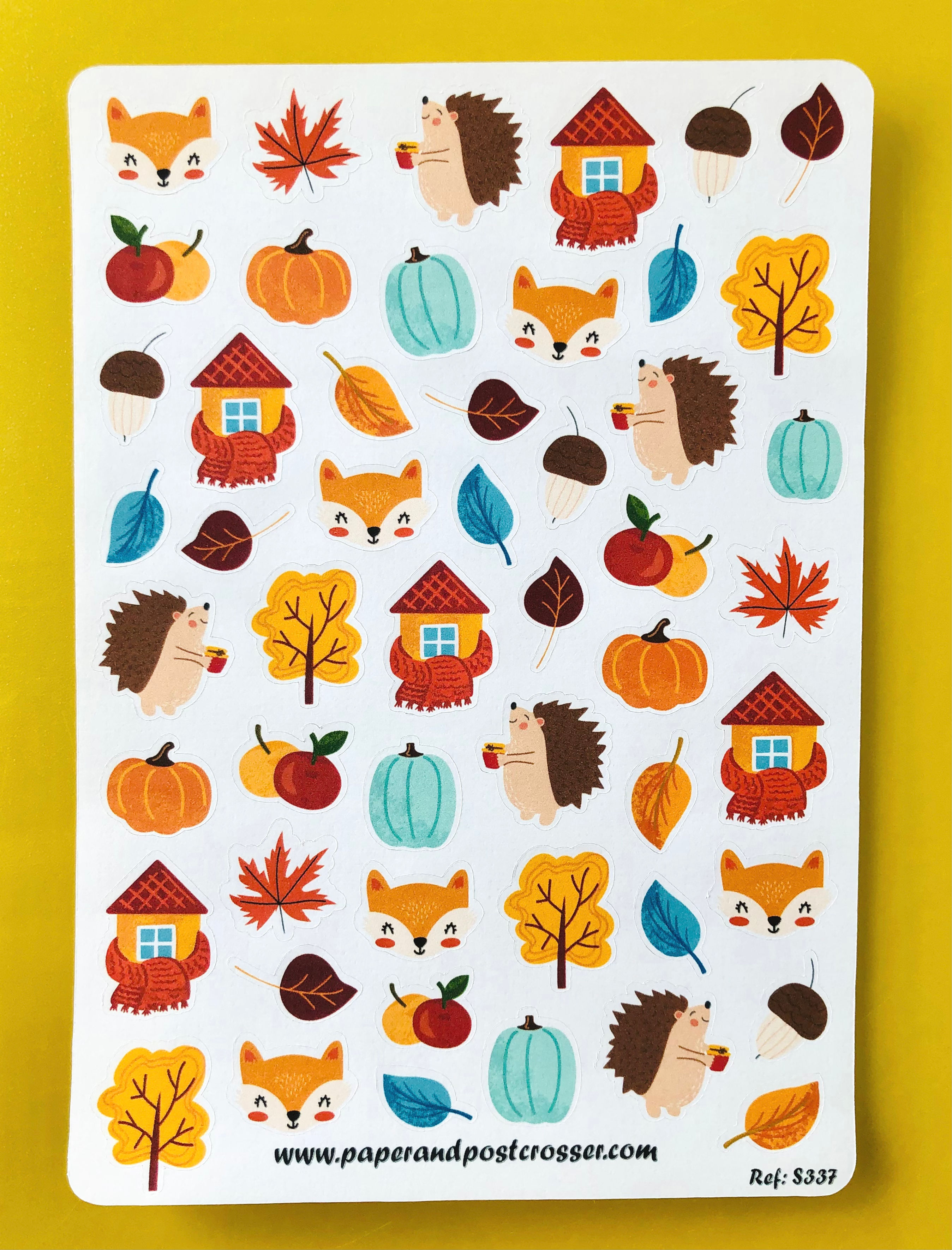 Aufkleber - ein wunderschöner Herbst
