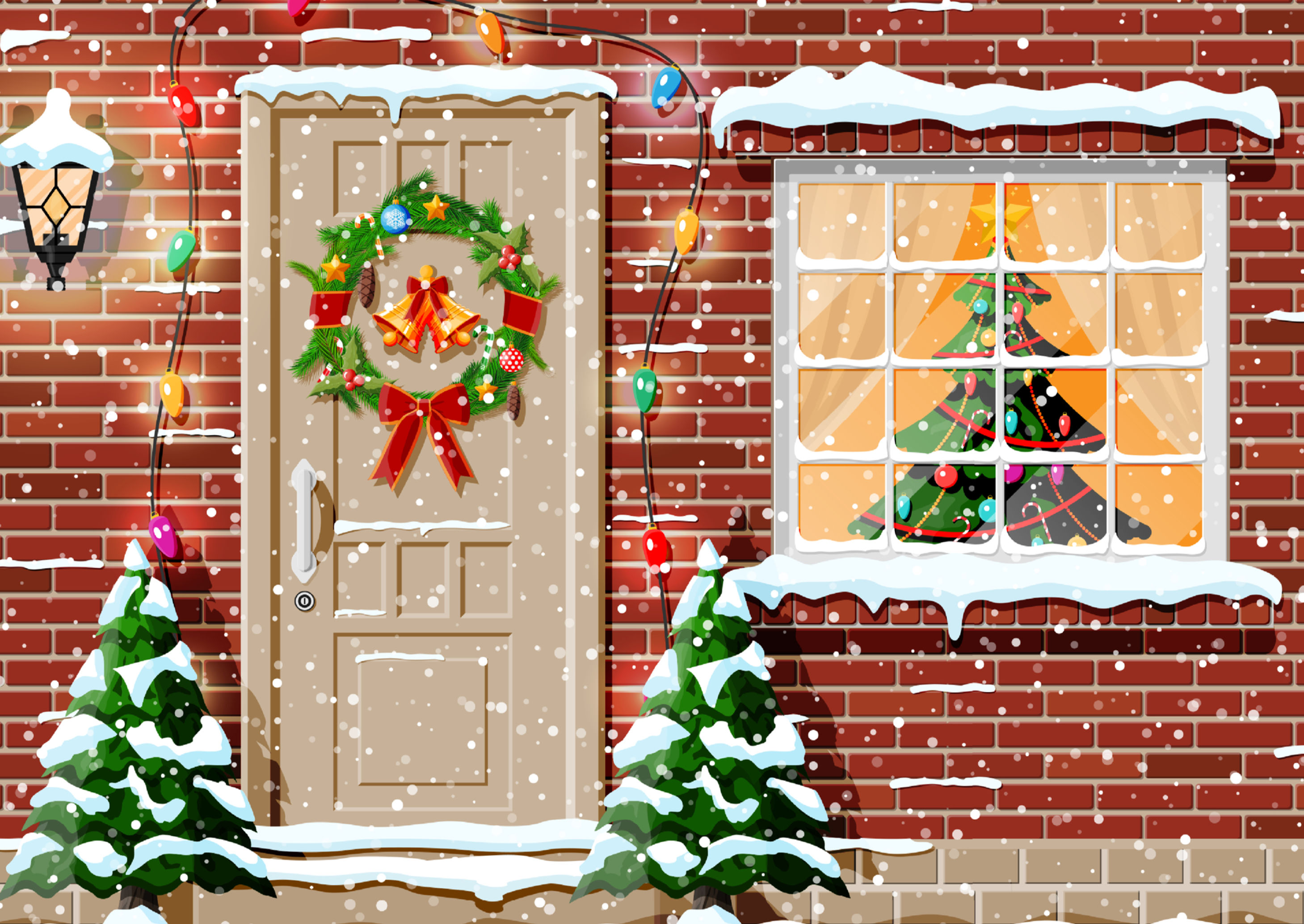 Carte postale - Maison de noël