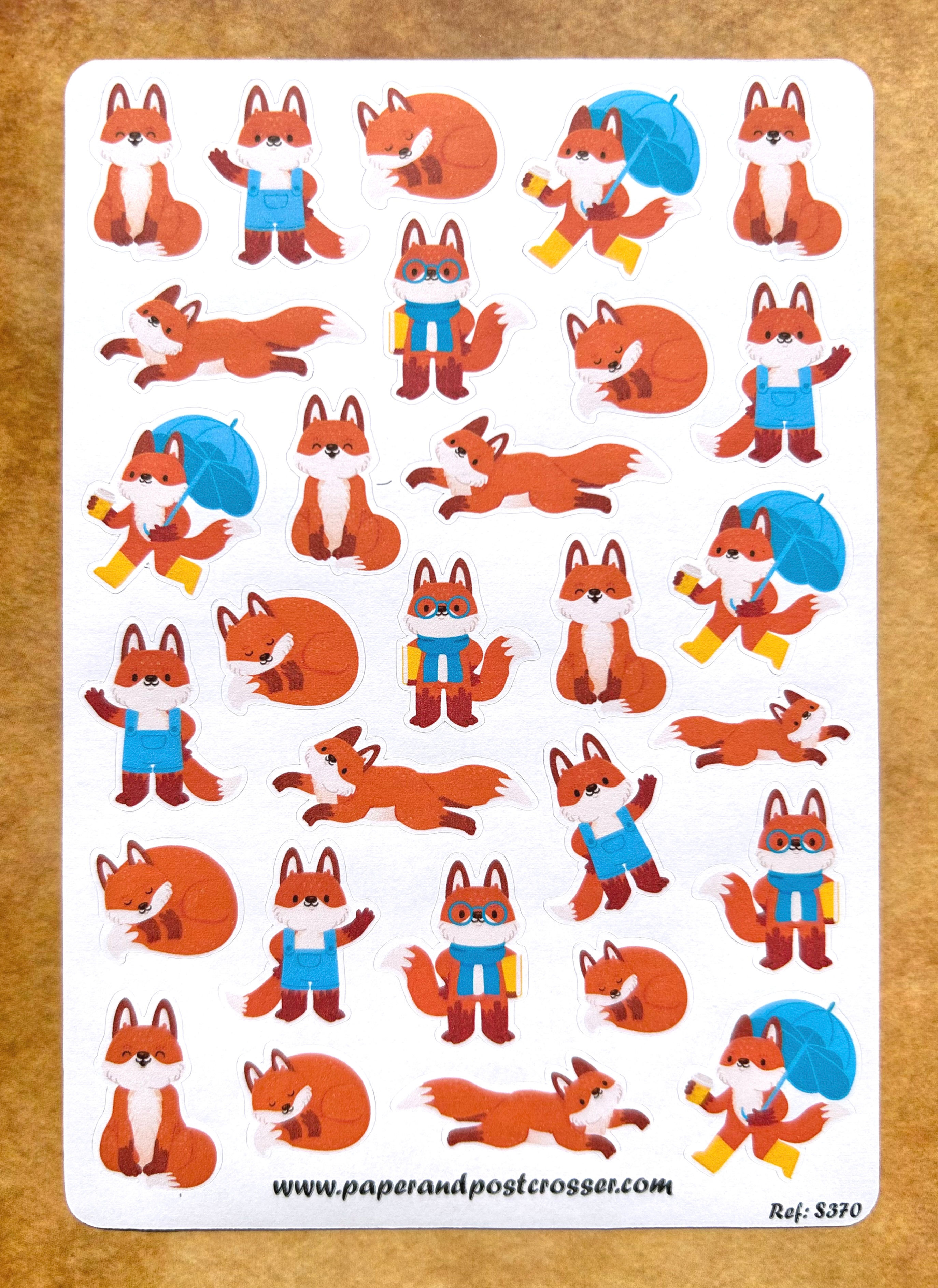 Stickers - Cute foxes