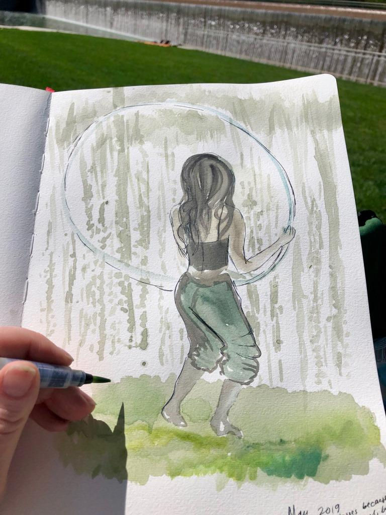 Watercolor sketching class with Tamara H