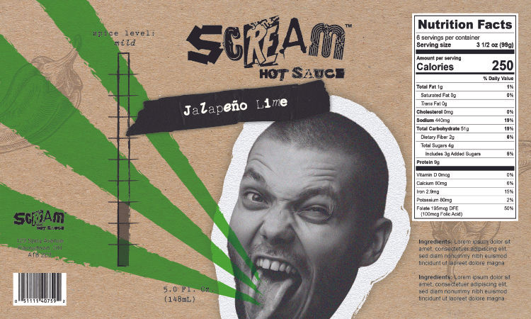 Hot Sauce Label Design