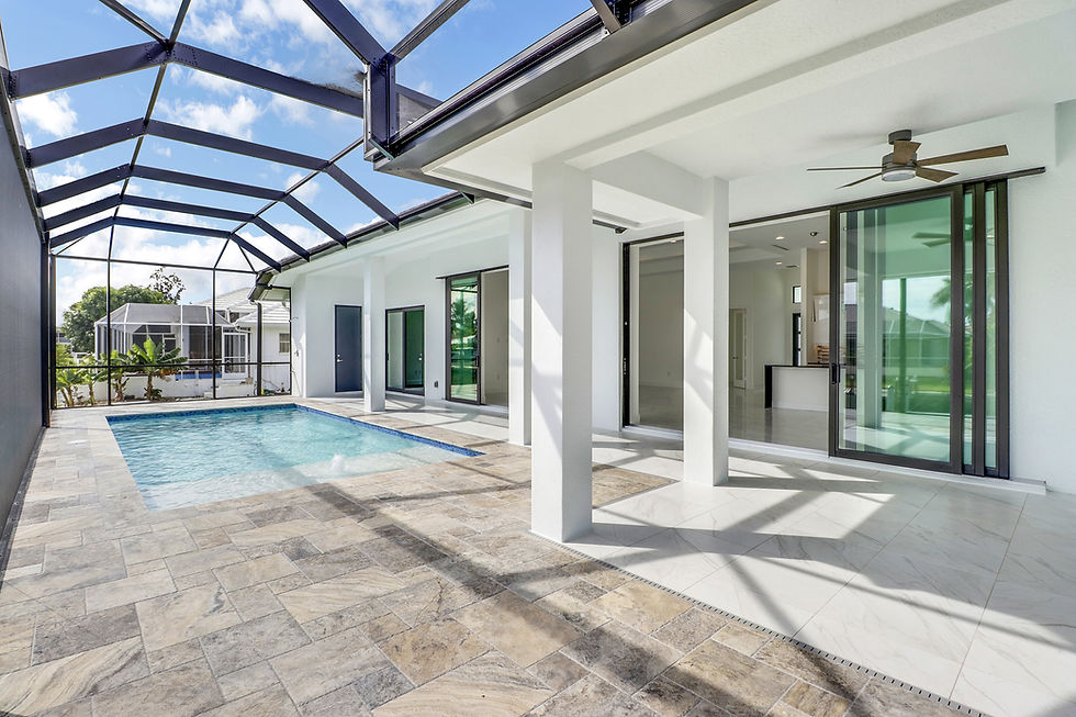 An example of a Nova Homes finished product designed to capitalize on outdoor leisure